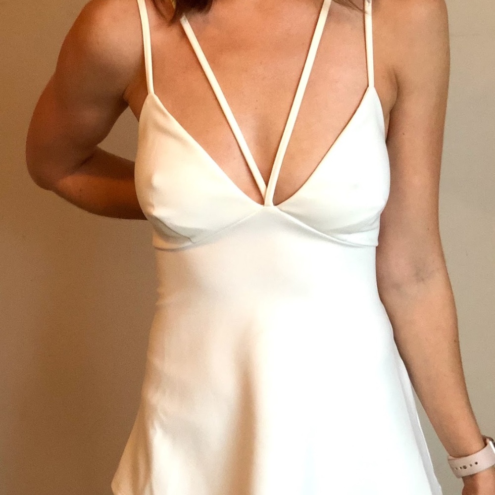 Ivory Top with Strap Detail